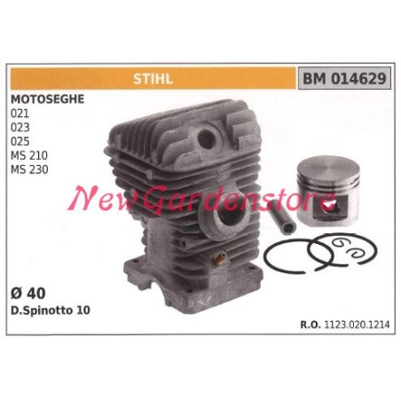 Piston ring cylinder STIHL chain saw engine 021 023 025 MS 210 230 014629 | Newgardenstore.eu