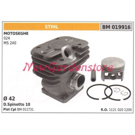 Cilindro pistone segmenti STIHL motore motosega 024 MS 240 019916 | Newgardenstore.eu