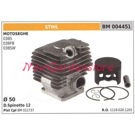 Segments de cylindre de piston STIHL moteur de tronçonneuse 038 038FB 004451 | Newgardenstore.eu