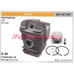 Cilindro pistone segmenti STIHL motore motosega 039 MS 390 017487 | Newgardenstore.eu