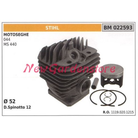 Cilindro pistone segmenti STIHL motore motosega 044 MS 440 022593 | Newgardenstore.eu