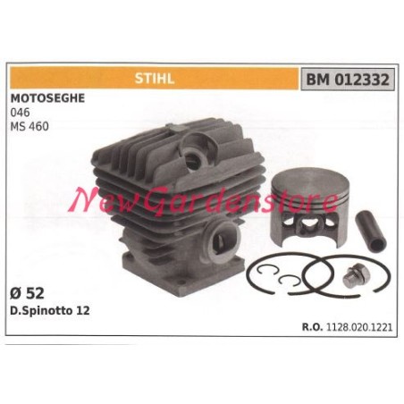 Cilindro pistone segmenti STIHL motore motosega 046 MS 460 012332