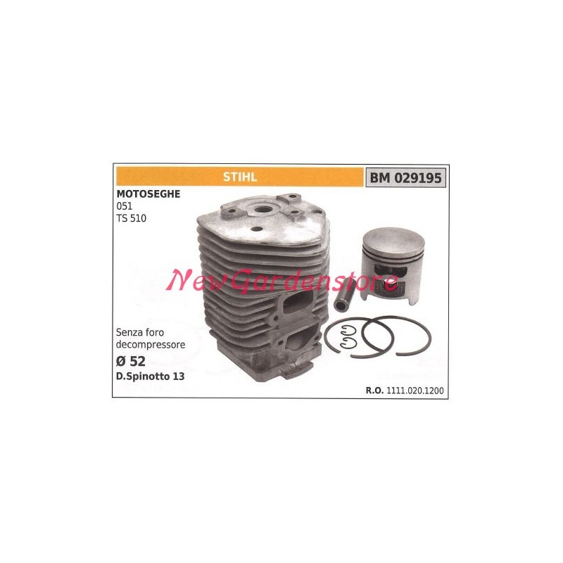 Segments de cylindre de piston STIHL moteur de tronçonneuse 051 TS 510 029195