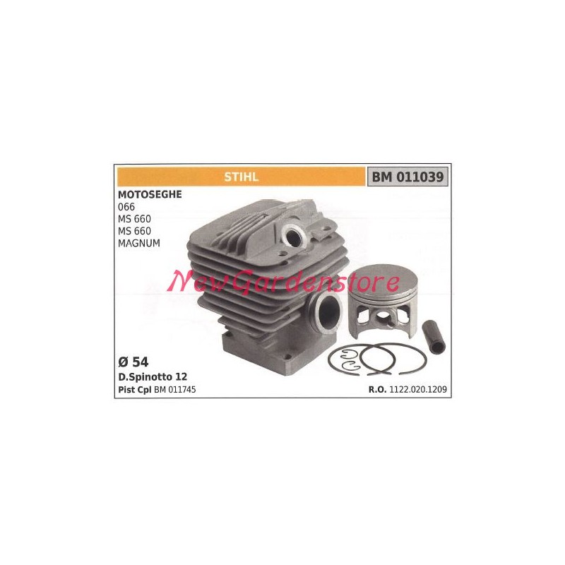 Cilindro pistone COMPATIBILE STIHL motosega 066 MS 660 660 MAGNUM 1122-020-1209