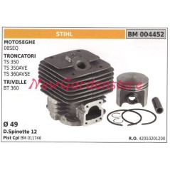 Cilindro pistone segmenti STIHL motore motosega 08SEQ troncatore TS 350 004452