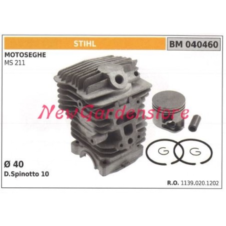 Segments de cylindre à piston STIHL moteur de tronçonneuse MS 211 040460 | Newgardenstore.eu