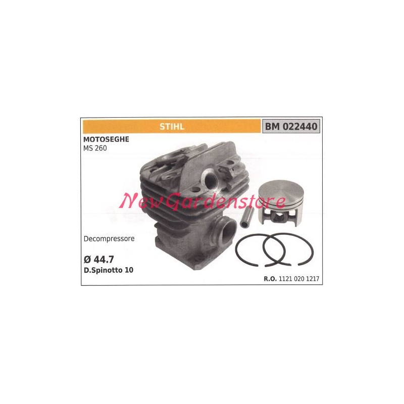 Cilindro de segmentos STIHL para motor de motosierra MS 260 022440