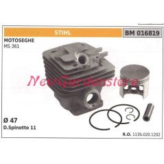 Cilindro pistone segmenti STIHL motore motosega MS 361 016819 | Newgardenstore.eu