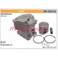 Cilindro pistone segmenti STIHL motore motosega MS 362 046710