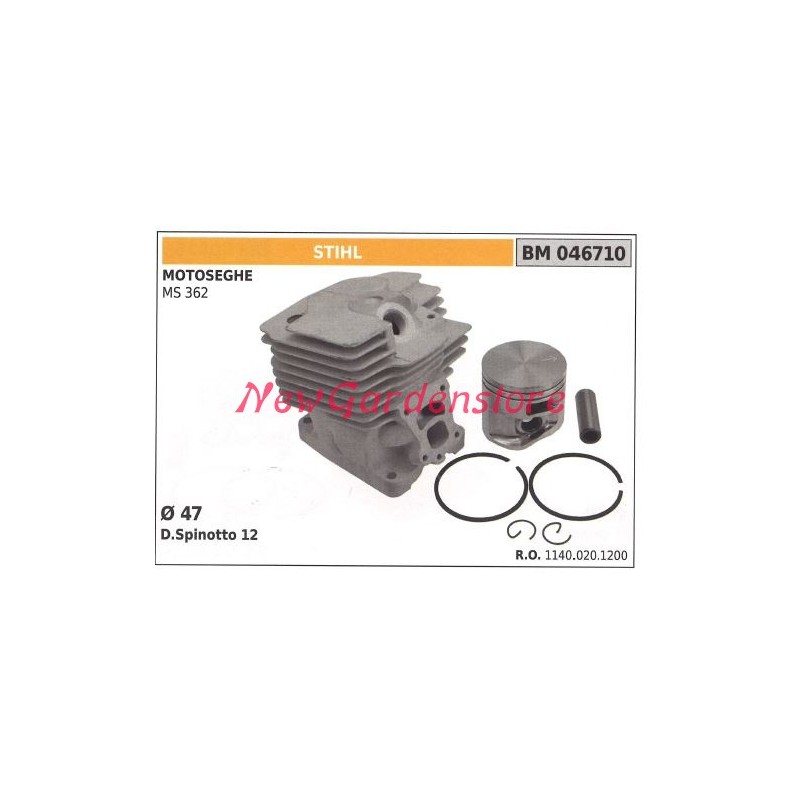 Cilindro pistone segmenti STIHL motore motosega MS 362 046710