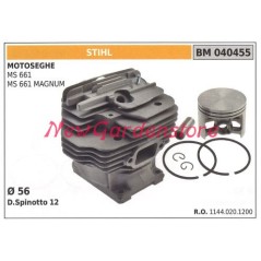 Cilindro pistone segmenti STIHL motore motosega MS 661 661 MAGNUM 040455 | Newgardenstore.eu