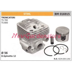 Piston piston cylinder segments STIHL cut-off saw engine TS 700 800 016915 | Newgardenstore.eu