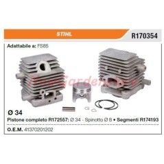 Segments de cylindre de piston de la tronçonneuse STIHL FS85 R170354 | Newgardenstore.eu