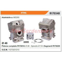 Cilindro pistone segmenti STIHL motosega MS290 R170348