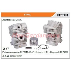 Cilindro pistone segmenti STIHL motosega MS310 R170374