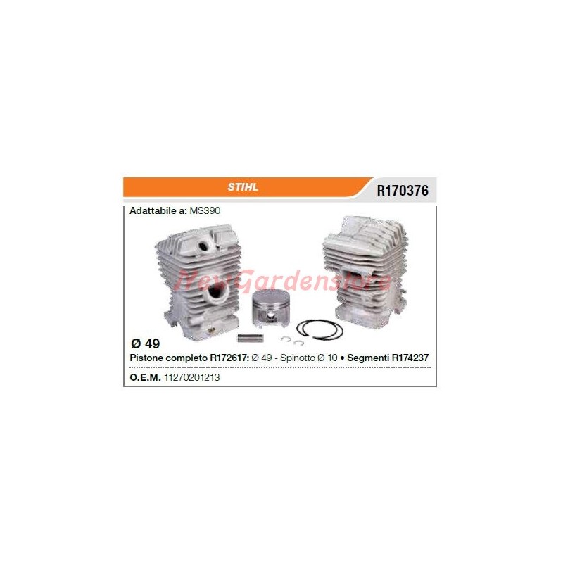 STIHL tronçonneuse MS390 segment cylindre à piston R170376