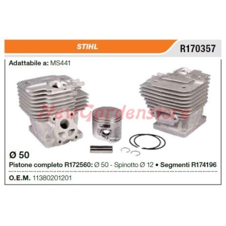 STIHL segment cylindre à piston STIHL tronçonneuse MS441 R170357 | Newgardenstore.eu