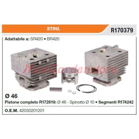 Segments de cylindre à piston STIHL tronçonneuse SR420 BR420 R170379 | Newgardenstore.eu