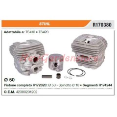 Cilindro pistone segmenti STIHL troncatore TS410 420 R170380