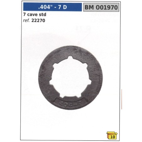 NEWGARDENSTORE sprocket self-aligning ring teeth 7 .404" 7 slots 001970 | Newgardenstore.eu