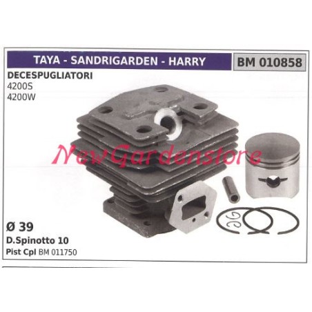 Segments de cylindre à piston TAYA moteur de débroussailleuse 4200S 4200W 010858 | Newgardenstore.eu