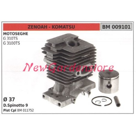 ZENOAH cylindre segments de piston ZENOAH segments de piston pour moteur de débroussailleuse G 310TS 3100TS 009101 | Newgarde...