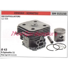 Cilindro pistone segmenti ZENOAH motore decespugliatore GZ 45N 015150