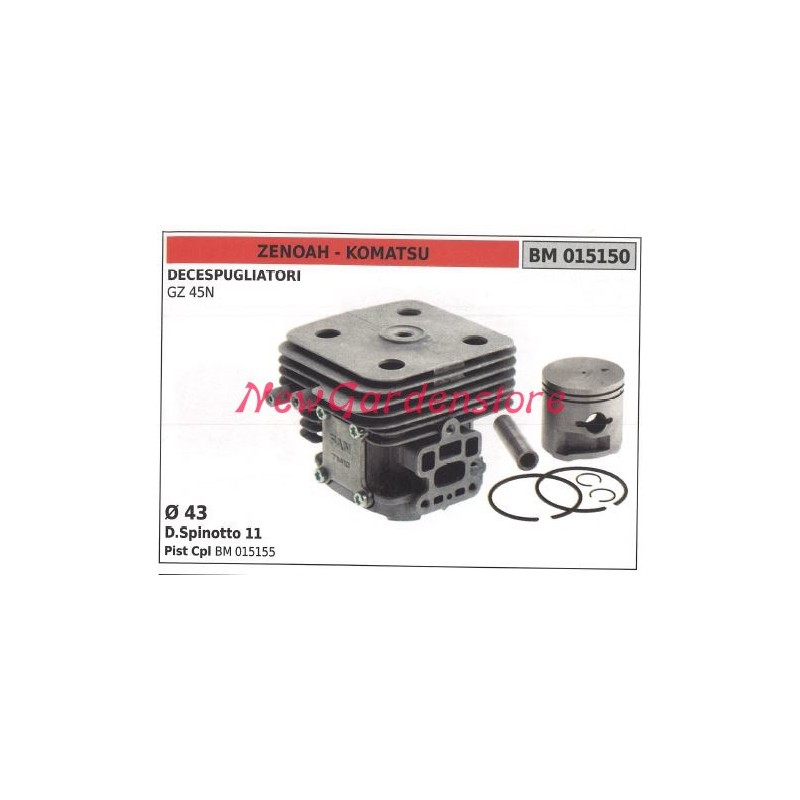 Segments de tige de piston ZENOAH pour moteur de débroussailleuse GZ 45N 015150