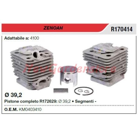 ZENOAH chainsaw 4100 segment piston cylinder R170414 | Newgardenstore.eu