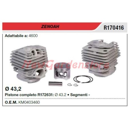ZENOAH segment cylindre à piston ZENOAH tronçonneuse 4600 R170416 | Newgardenstore.eu