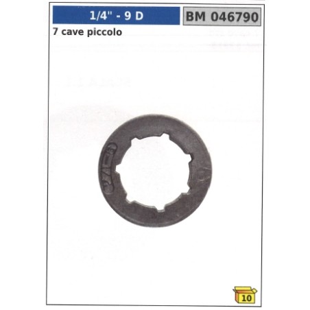 Self-aligning sprocket ring NEWGARDENSTORE teeth 9 1/4" 7 slots 046790 | Newgardenstore.eu