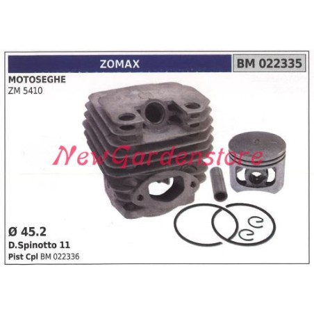 Cilindro pistone segmenti ZOMAX motore motosega ZMG 5410 022335 | Newgardenstore.eu