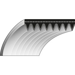 Belt compatible with DOLMAR PC8116 PC8140 15/32''x3' cement cutter | Newgardenstore.eu