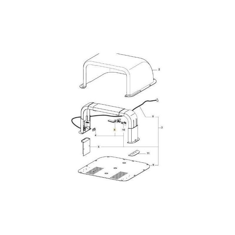 ORIGINAL STIGA LEFT CHARGING PLATE - 1126-1362-01