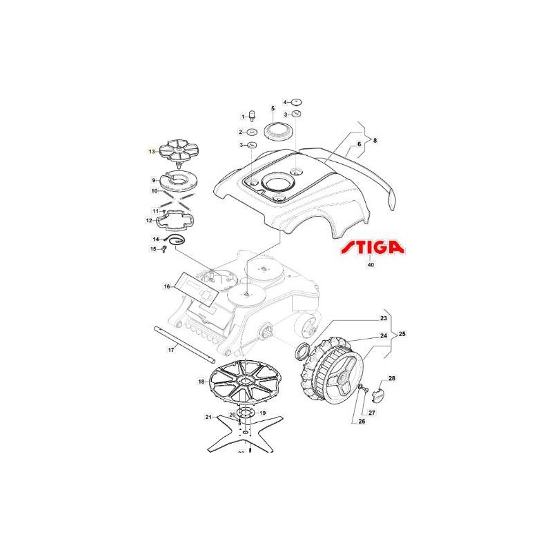 ORIGINAL STIGA SUPPORT - 1126-1326-01