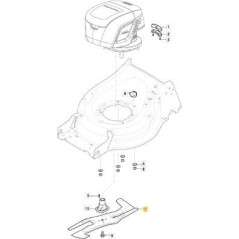 STIGA DOUBLE COUCHE.LAME POUR WBH - L-479 ORIGINAL STIGA - 1111-9299-01 | Newgardenstore.eu