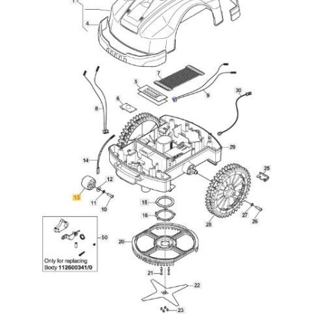 ROUE STIGA ORIGINALE - 1126-1422-01 | Newgardenstore.eu