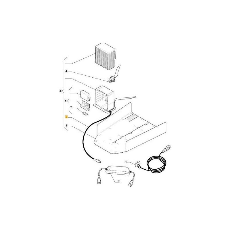 CAVO ALIMENTAZIONE ORIGINALE STIGA - 1126-1453-01
