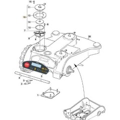 PLACA DE AMORTIGUADOR ORIGINAL STIGA - 1126-1132-01 | Newgardenstore.eu