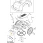 ORIGINAL STIGA FRONT WHEEL ASSEMBLY - 1126-1286-01