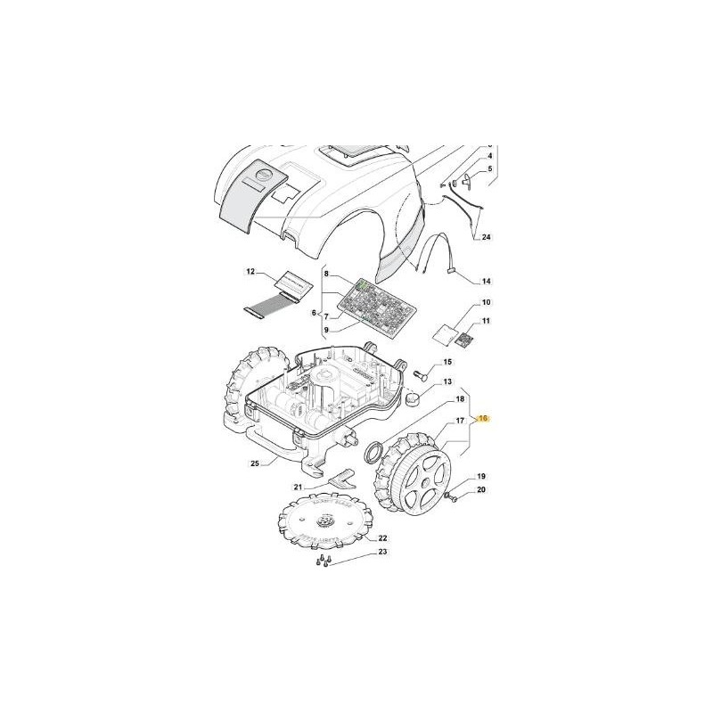 RUEDA TRASERA ORIGINAL STIGA - 1126-1211-01