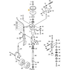 STIGA ORIGINAL STAMP PULLEY - 1126-8010-01 | Newgardenstore.eu