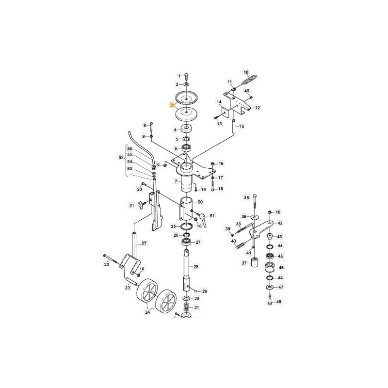 POULIE DE TIMBRE ORIGINAL STIGA - 1126-8010-01