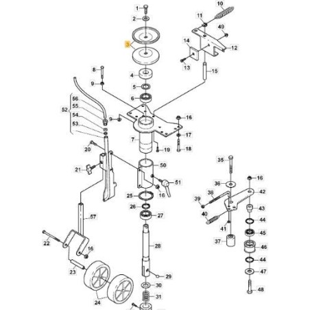 STIGA ORIGINAL STAMP PULLEY - 1126-8010-01 | Newgardenstore.eu