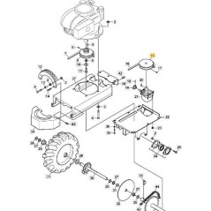 PULEGGIA ORIGINALE STIGA - 1126-8064-01