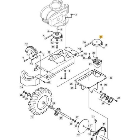 POLEA STIGA ORIGINAL - 1126-8064-01 | Newgardenstore.eu