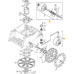 ORIGINAL STIGA RECHTES RAD – 1126-1207-01