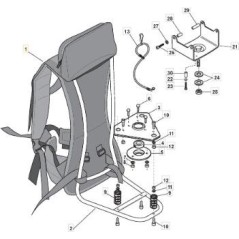 CARGADOR DE BATERÍAS ORIGINAL STIGA 36V - 1111-9223-01