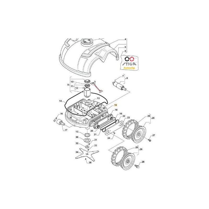 ORIGINAL STIGA BODY - 1126-1056-01