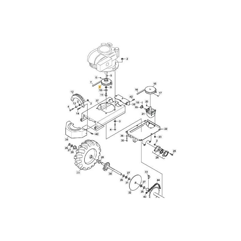 ORIGINAL STIGA RIEMENSCHEIBE – 1126-8063-01